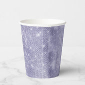 Paarse droom sprankeling papieren bekers (Rechts)