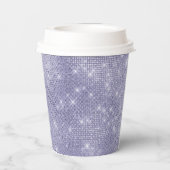 Paarse droom sprankeling papieren bekers (Achterkant)