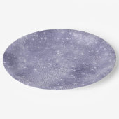 Paarse droom sprankeling papieren bordje (Gekanteld)