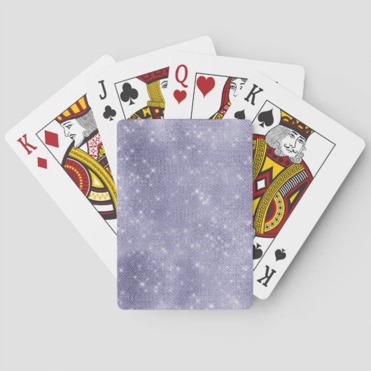 Paarse droom sprankeling pokerkaarten (Achterkant)