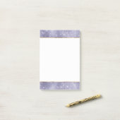 Paarse droom sprankeling post-it® notes (Op bureau)