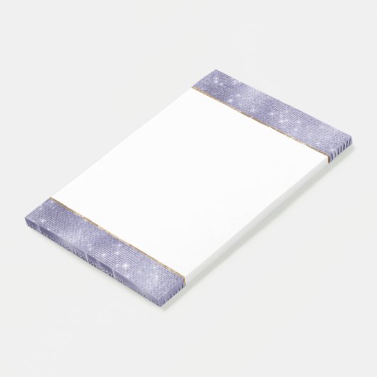 Paarse droom sprankeling post-it® notes (Schuin)