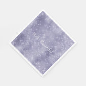 Paarse droom sprankeling servet (Hoek)