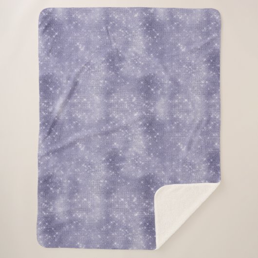 Paarse droom sprankeling sherpa deken (Voorkant)