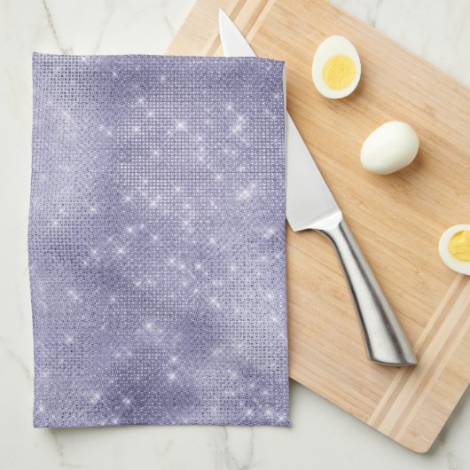 Paarse droom sprankeling theedoek (Quarter Fold)