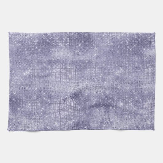 Paarse droom sprankeling theedoek (Horizontaal)