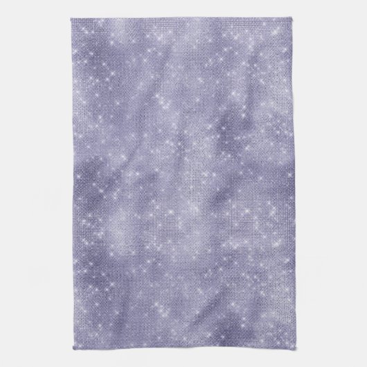 Paarse droom sprankeling theedoek (Verticaal)