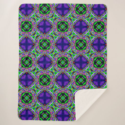 paarse droomdeken sherpa deken (Voorkant)