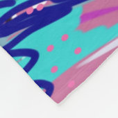 Paarse droomexpressieve Abstracte afdruk Fleece Deken (Hoek)