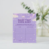 Paarse droomnaam die het Song Baby shower Game (Staand voorkant)