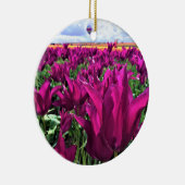 Paarse droomtulpen keramisch ornament (Rechts)