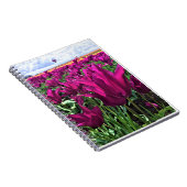 Paarse droomtulpen notitieboek (Rechterzijde)