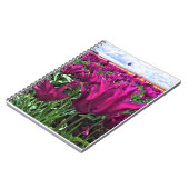 Paarse droomtulpen notitieboek (Linkerzijde)