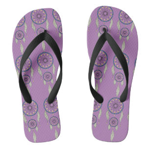 Paarse Droomvanger Patroon Teenslippers
