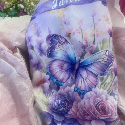 Paarse droomvlinder schort