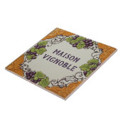 Paarse Druif Custom House Name Bord Plaqueteken Tegeltje (Zijkant)