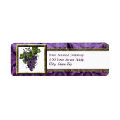 Paarse druif etiket (Voorkant)