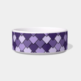 Paarse Druif Vierkant en Diamant Patroon Voerbakje