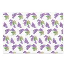 Paarse Druif Waterverf Handgeschilderd