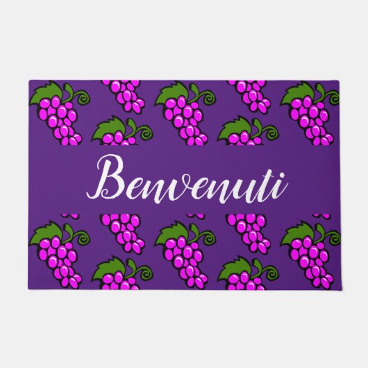Paarse druiven - Benvenuti Deurmat (Voorkant)