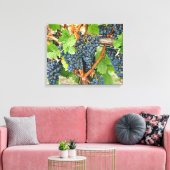 Paarse druiven canvas afdruk (Insitu (Woonkamer))
