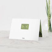 Paarse druiven, Dank je kaart, Linen Kijk, Groen Bedankkaart (Achterkant)