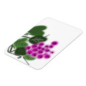 paarse druiven en groene bladeren magneet (Linkerzijde)