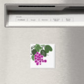 paarse druiven en groene bladeren magneet (Insitu (Vaatwasser))