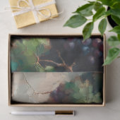 Paarse druiven en wijnstokolieverfschilderij Decou Tissuepapier (Geschenk)