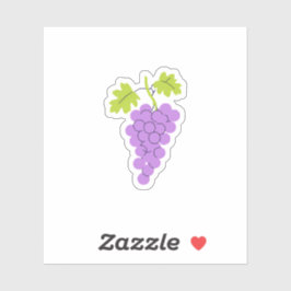 Paarse Druiven Fruit Sticker