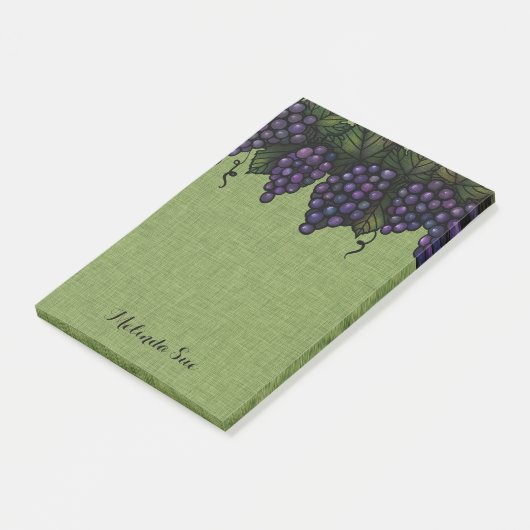 Paarse druiven | Gepersonaliseerd Post-it® Notes (Schuin)