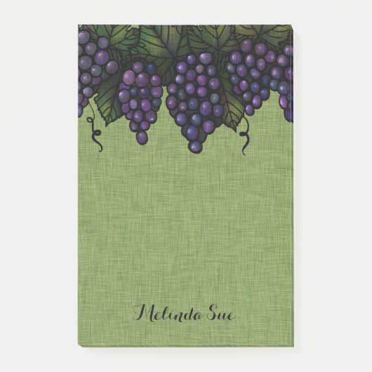 Paarse druiven | Gepersonaliseerd Post-it® Notes (Voorkant)