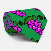 Paarse druiven in groen stropdas (Opgerold)