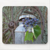 Paarse druiven in melkpitcher muismat (Voorkant)