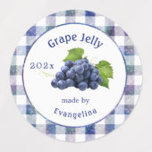  Paarse druiven Jelly Colorful Canning Labels (Design 2)