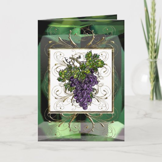 Paarse Druiven Kaart (Voorkant)
