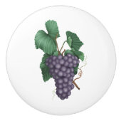Paarse druiven keramische knop (Voorkant)