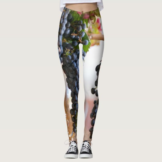 Paarse druiven leggings (Voorkant)