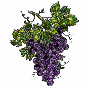 Paarse druiven Magnet Fotobeeldje Magneet