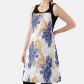 Paarse druiven naadloos op een wit geïsoleerd b schort (Insitu)