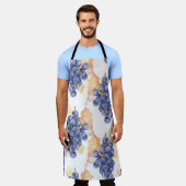 Paarse druiven naadloos op een wit geïsoleerd b schort (Gedragen)