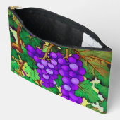 Paarse druiven op de Grapevine Etui (Open)