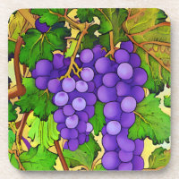 Paarse druiven op een wijnstok