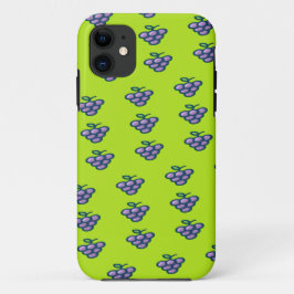Paarse druiven op groen Case-Mate iPhone case