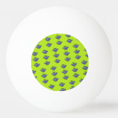Paarse druiven op groen pingpongbal (Voorkant)