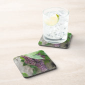 Paarse druiven op wijn drankjes onderzetter (Rechterzijde)