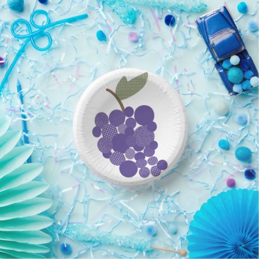 Paarse druiven papieren kommen (Feest)