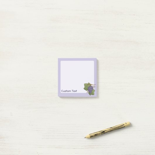 Paarse Druiven Post-it® Notes (Op bureau)