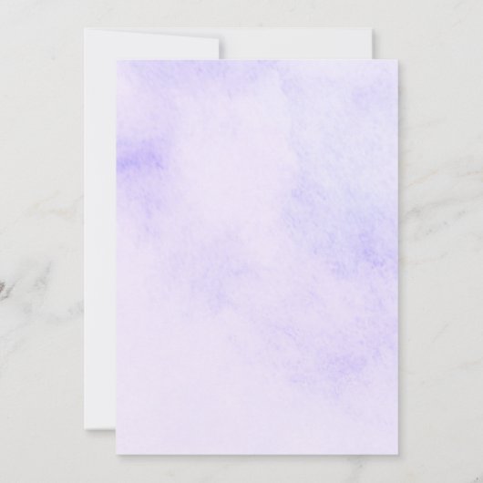 Paarse Druiven Themaparty Uitnodiging voor de Brui (Achterkant)