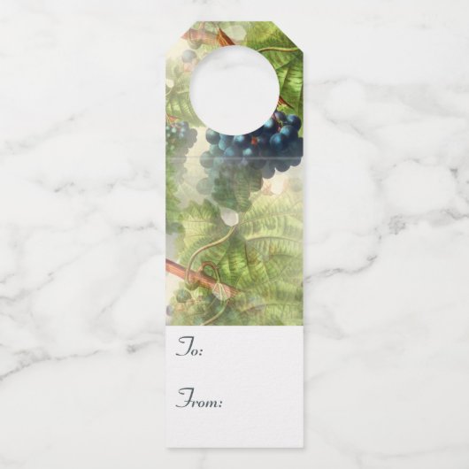 Paarse druiven tot en met cadeautjes Labels voor w (Voorkant)